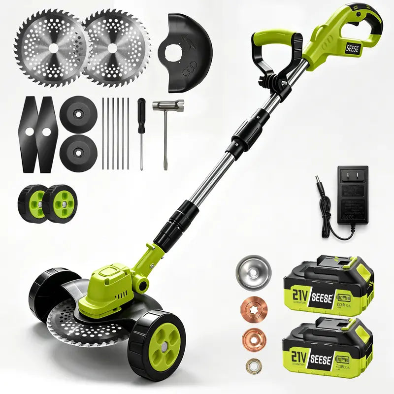 SEESE Cordless Electric Weed Wacker, Lawn Trimmer