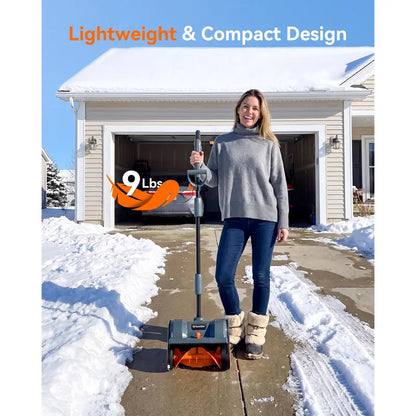 TaskStar 40V/21V Cordless Snow Blower with Dual Battery, 16"/12" Options