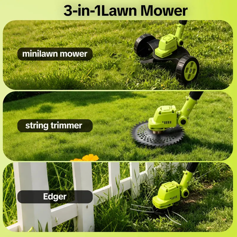 SEESE Cordless Electric Weed Wacker, Lawn Trimmer
