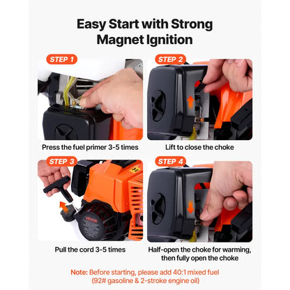 VEVOR 63CC 5-in-1 Gas Hedge Trimmer