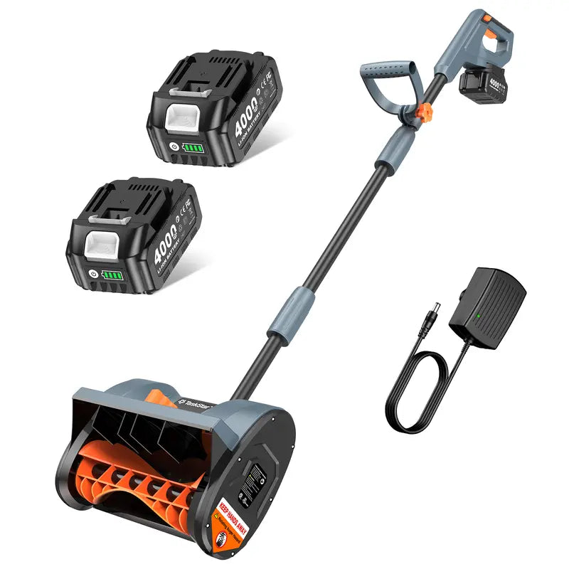 TaskStar 40V/21V Cordless Snow Blower with Dual Battery, 16"/12" Options