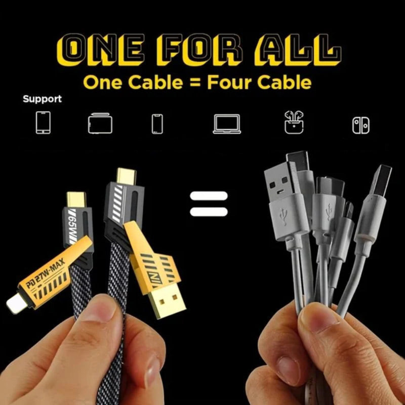 🔥Hot Sale 50% Off💥4 in 1 PD 65W Fast Charging Cable